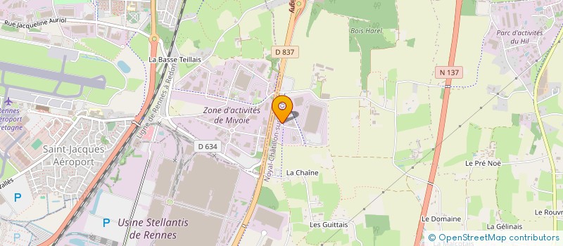 localisation de l'entreprise ETABLISSEMENTS LEROY à NOYAL-CHATILLON-SUR-SEICHE