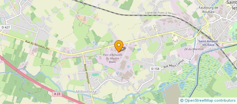 localisation de l'entreprise ETABLISSEMENTS LESAGE  SAINT-AMAND-LES-EAUX