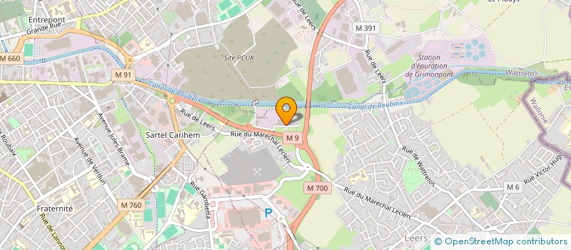 localisation de l'entreprise ETABLISSEMENTS LESNE ET COMPAGNIE à LEERS