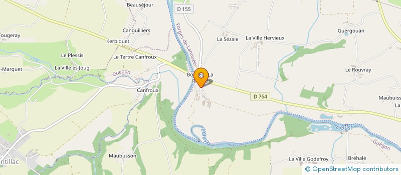 localisation de l'entreprise ETABLISSEMENTS LETORT à FORGES DE LANOUEE