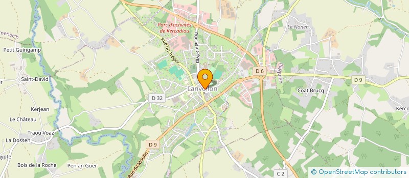 localisation de l'entreprise ETABLISSEMENTS LEVEQUE à LANVOLLON