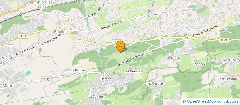 localisation de l'entreprise ETABLISSEMENTS LEVRAY ET FILS à LUGRIN