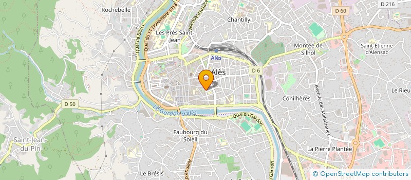 localisation de l'entreprise ETABLISSEMENTS LHERISSON CRESPON à ALES