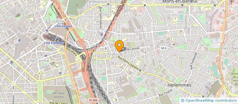localisation de l'entreprise ETABLISSEMENTS LION à LILLE