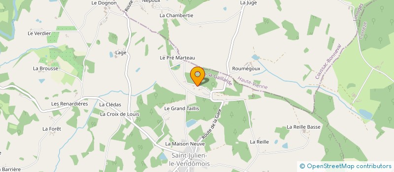 localisation de l'entreprise ETABLISSEMENTS LIONET ET FILS à SAINT-JULIEN-LE-VENDOMOIS