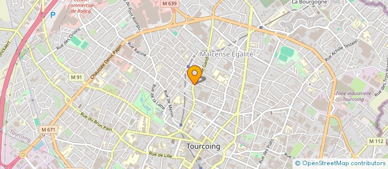 localisation de l'entreprise ETABLISSEMENTS LOMMEZ-JENART MENAGER à TOURCOING