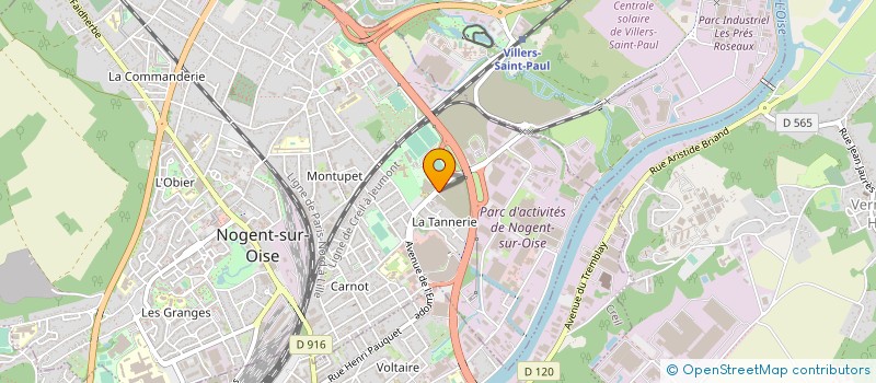 localisation de l'entreprise ETABLISSEMENTS LORGE & CIE à NOGENT-SUR-OISE