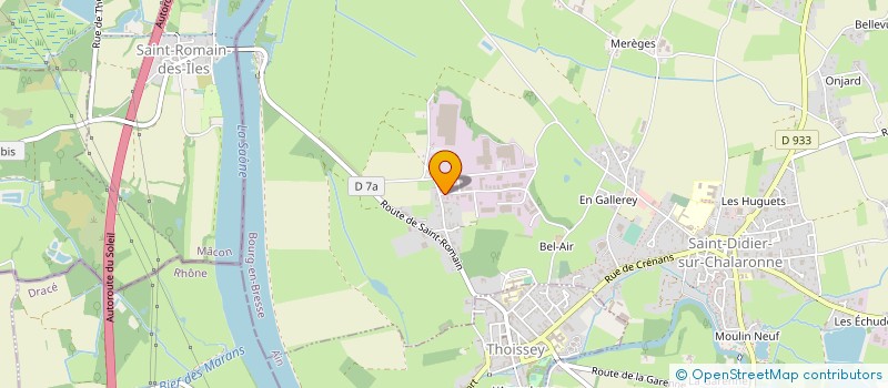 localisation de l'entreprise ETABLISSEMENTS LORON à SAINT-DIDIER-SUR-CHALARONNE