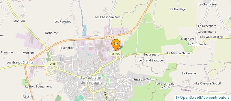 localisation de l'entreprise ETABLISSEMENTS LOUAISIL  LA GUERCHE-DE-BRETAGNE