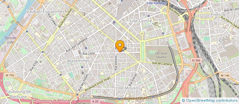 localisation de l'entreprise ETABLISSEMENTS LOUIS BOURSIER à LILLE