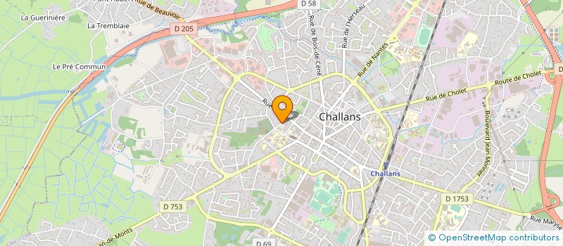 localisation de l'entreprise ETABLISSEMENTS LOUIS MARTINEAU à SOULLANS