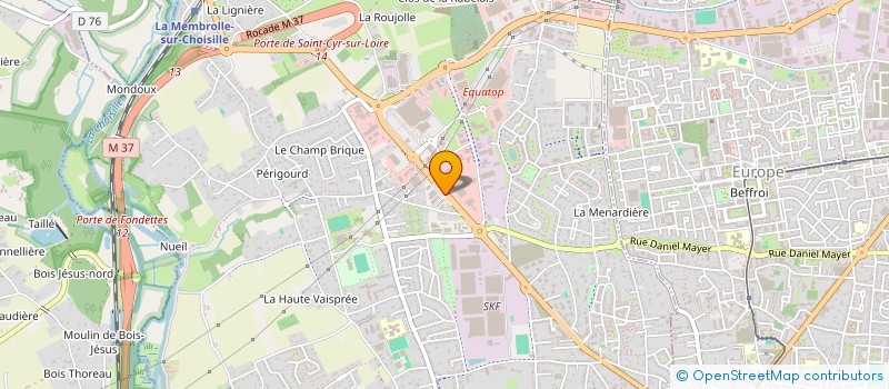 localisation de l'entreprise ETABLISSEMENTS LOUIS PETILLOT  SAINT-CYR-SUR-LOIRE