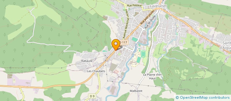 localisation de l'entreprise ETABLISSEMENTS LOUIS TIBERGHIEN à LAVELANET