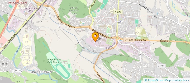 localisation de l'entreprise ETABLISSEMENTS LOUIS TROPEAU à ANGOULEME