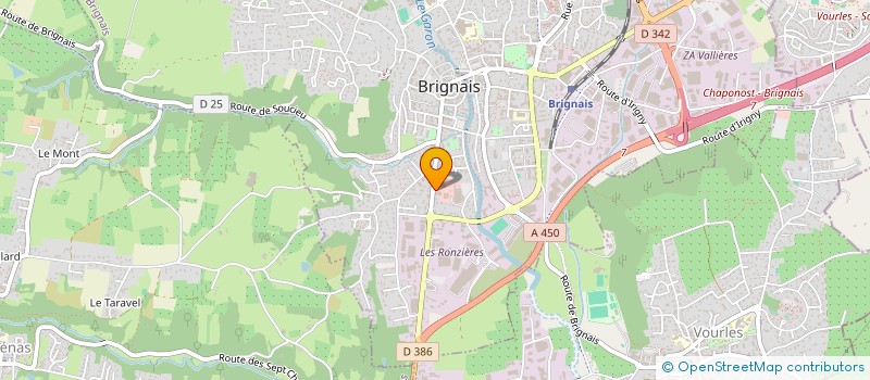 localisation de l'entreprise ETABLISSEMENTS LOUVEL MICHEL à BRIGNAIS