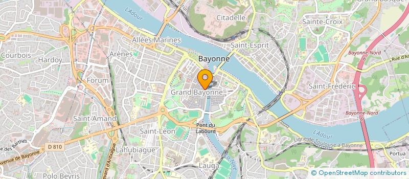 localisation de l'entreprise ETABLISSEMENTS LUC à BAYONNE