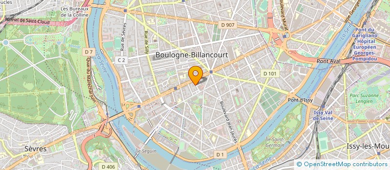 localisation de l'entreprise ETABLISSEMENTS LUCAS à BOULOGNE-BILLANCOURT