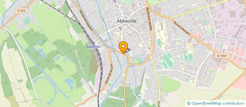 localisation de l'entreprise ETABLISSEMENTS LUCIEN BIQUEZ à ABBEVILLE