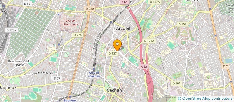 localisation de l'entreprise ETABLISSEMENTS LUCIEN DIMET à ARCUEIL