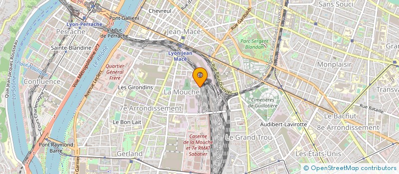 localisation de l'entreprise ETABLISSEMENTS LUCIEN DUSSERT  LYON