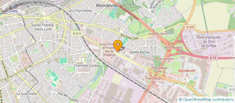 localisation de l'entreprise ETABLISSEMENTS LUCIEN LAPALUS ET FILS à MONDEVILLE