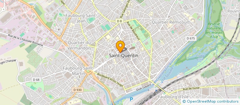 localisation de l'entreprise ETABLISSEMENTS LUCIEN PASDELOUP à SAINT-QUENTIN