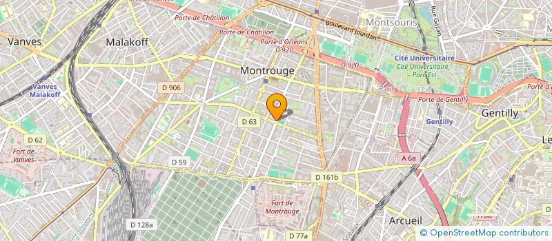 localisation de l'entreprise ETABLISSEMENTS LUCIO à MONTROUGE