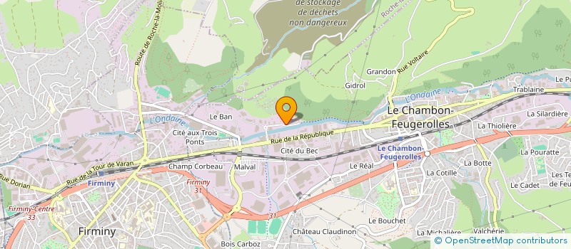 localisation de l'entreprise ETABLISSEMENTS M. AGOSTINELLI à LE CHAMBON-FEUGEROLLES