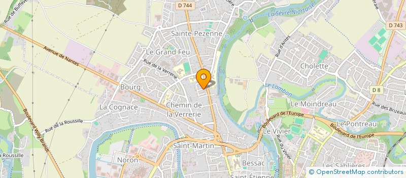 localisation de l'entreprise ETABLISSEMENTS M. LAMBERT SA à NIORT
