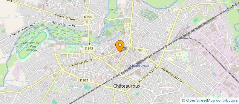 localisation de l'entreprise ETABLISSEMENTS M LISSAC à CHATEAUROUX