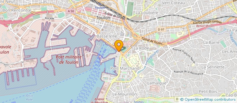 localisation de l'entreprise ETABLISSEMENTS M PONS à TOULON