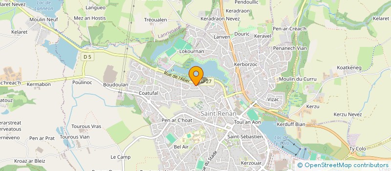 localisation de l'entreprise ETABLISSEMENTS MADOC à SAINT-RENAN