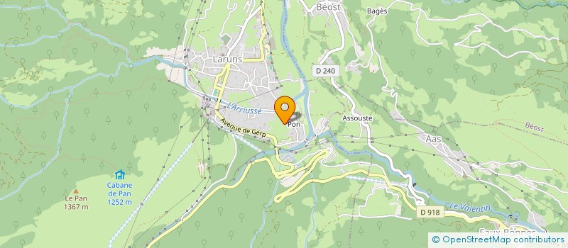 localisation de l'entreprise ETABLISSEMENTS MAFSA à LARUNS