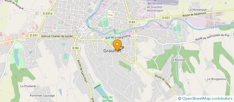 localisation de l'entreprise ETABLISSEMENTS MAGNABAL à GRAULHET