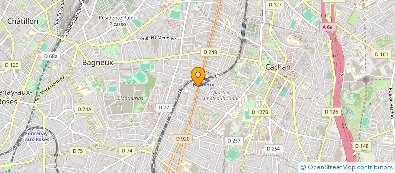 localisation de l'entreprise ETABLISSEMENTS MAGNE à BAGNEUX