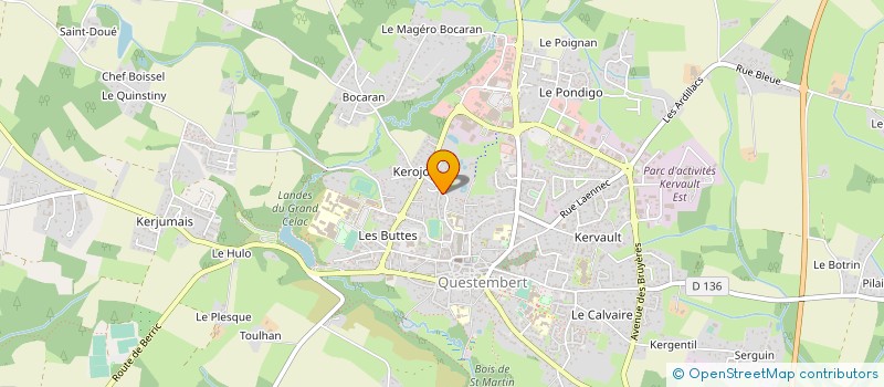 localisation de l'entreprise ETABLISSEMENTS MAGRE  QUESTEMBERT