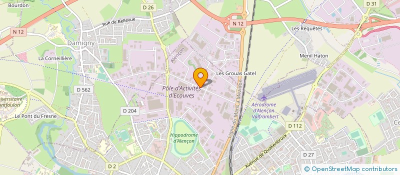localisation de l'entreprise ETABLISSEMENTS MAILLARD à ALENCON