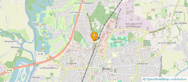 localisation de l'entreprise ETABLISSEMENTS MAILLARD à BRUZ