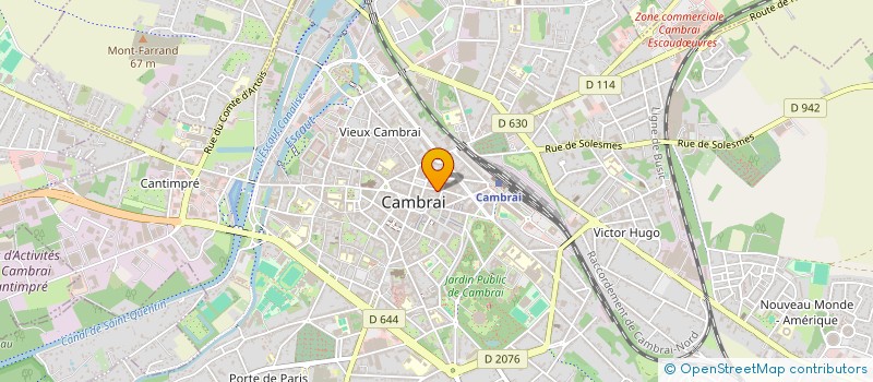 localisation de l'entreprise ETABLISSEMENTS MAILLET à CAMBRAI