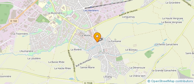 localisation de l'entreprise ETABLISSEMENTS MAINDRON à LES HERBIERS