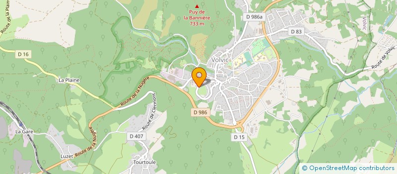 localisation de l'entreprise ETABLISSEMENTS MALLET à VOLVIC