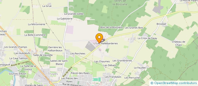 localisation de l'entreprise ETABLISSEMENTS MALVEAU à TRUYES