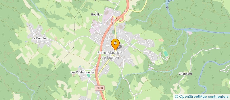 localisation de l'entreprise ETABLISSEMENTS MANET FRERES à YSSINGEAUX