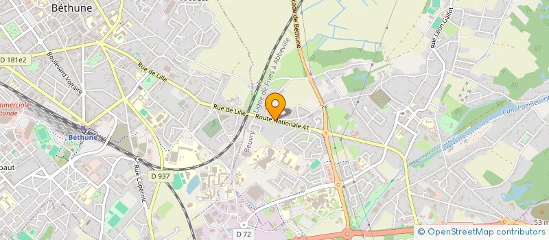 localisation de l'entreprise ETABLISSEMENTS MANNESSIER  BEUVRY