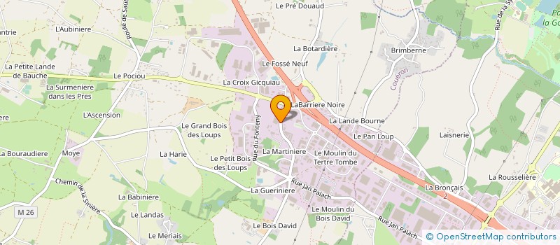 localisation de l'entreprise ETABLISSEMENTS MANO à COUERON