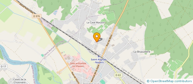 localisation de l'entreprise ETABLISSEMENTS MARCADET  NOYERS-SUR-CHER