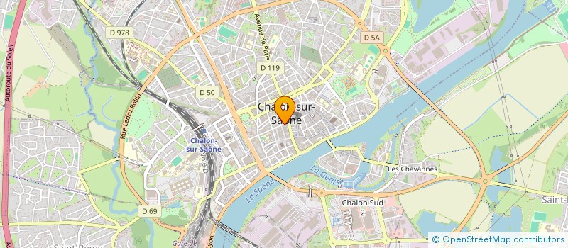 localisation de l'entreprise ETABLISSEMENTS MARCEL BERARD  CHALON-SUR-SAONE