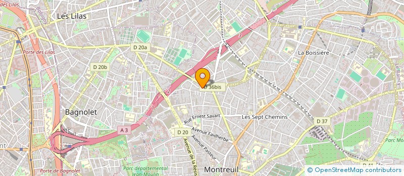 localisation de l'entreprise ETABLISSEMENTS MARCEL BRINGER à MONTREUIL