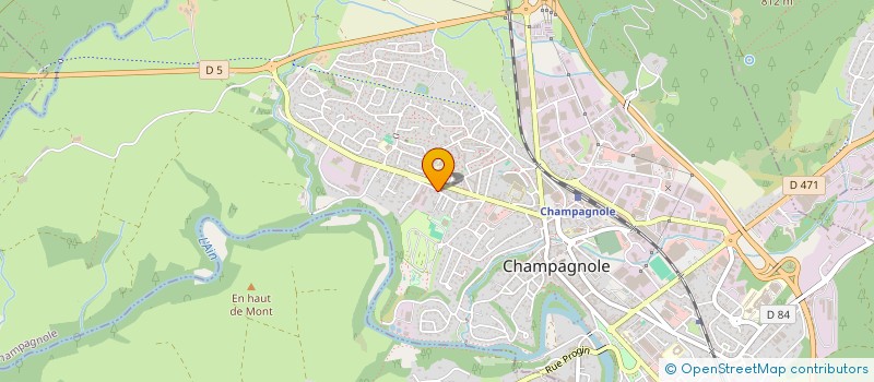 localisation de l'entreprise ETABLISSEMENTS MARCEL CUINET  CHAMPAGNOLE