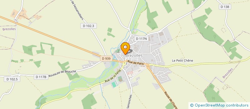 localisation de l'entreprise ETABLISSEMENTS MARCEL HAMELLE à BREZOLLES
